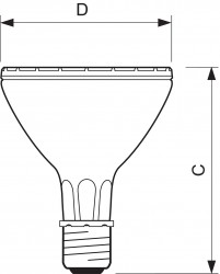 Лампа PHILIPS PAR 20  CDM-R 35/942   30°  E27